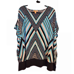 Michael Kors‎ Women's Plus Size Wing Sleeve Knit Top 2X